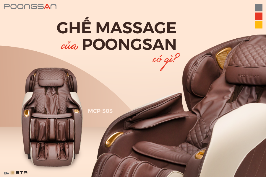 Ghế massage Poongsan có gì đặc biệt